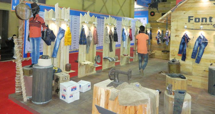 exhibition stall fabrication for garment brand
