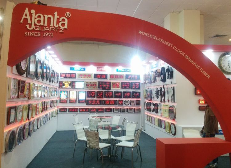 exhibition stall design for Ajanta clock in  2016