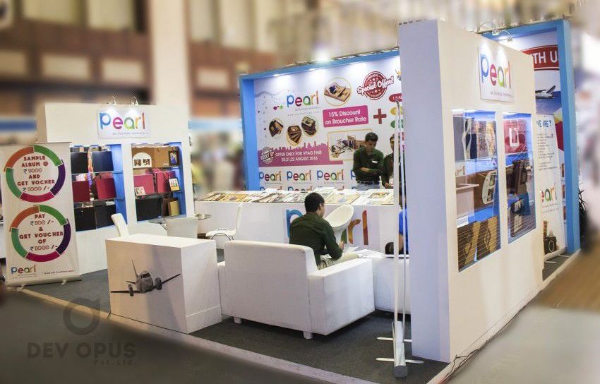 exhibition stall design for Pearl All india Photo video fair YMCA - 1